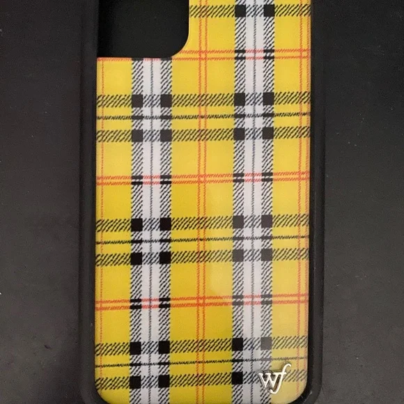 Wildflower Yellow Plaid iPhone 11 Case - Picture 5 of 7